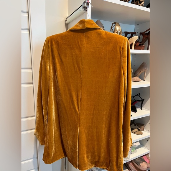 Endless Rose Velvet Set Single Breasted Blazer & Trousers - Gold sz XS - Picture 11 of 11